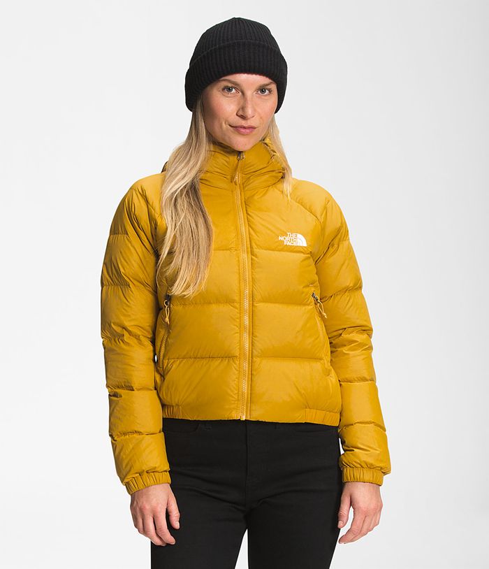 The North Face Womens Puffer Jacket Hydrenalite Hoodie 134MLZNJR - Yellow